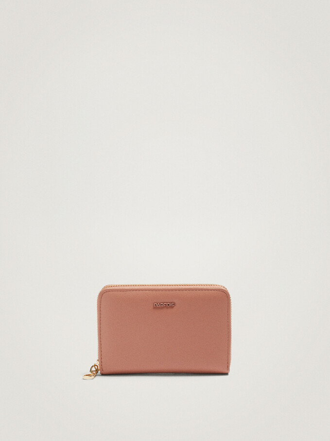 Zipped Wallet, Pink, hi-res