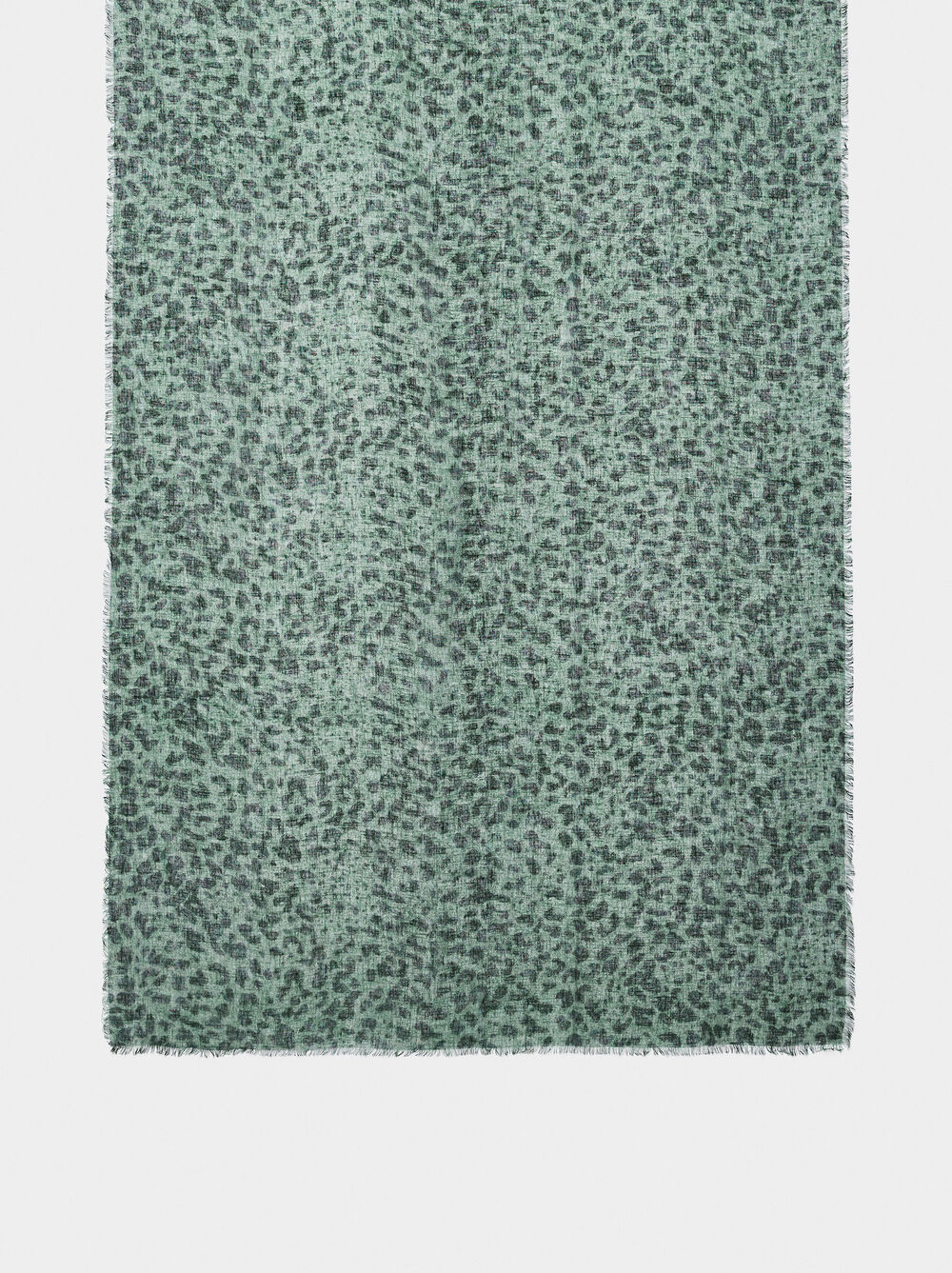 Bedrucktes Tuch mit Leinen