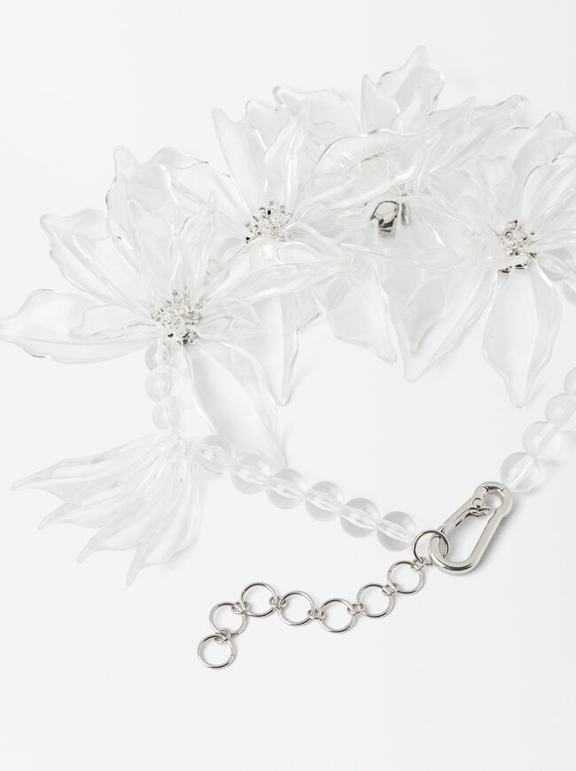 Online Exclusive - Choker With Flowers image number 4.0