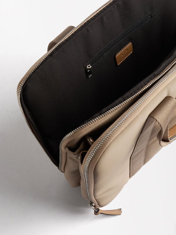 Nylon-effect bag for 13" laptop