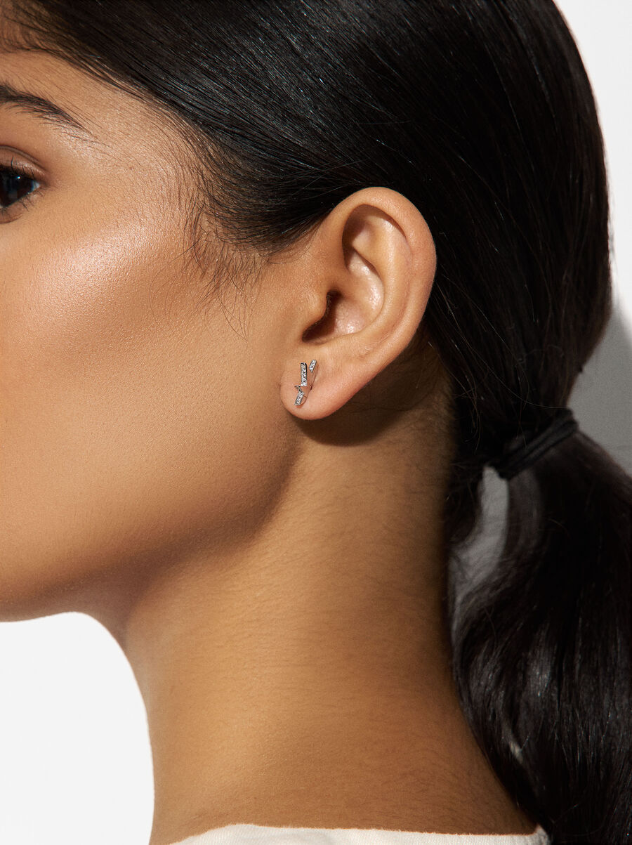 Zirconia earrings - 925 sterling silver