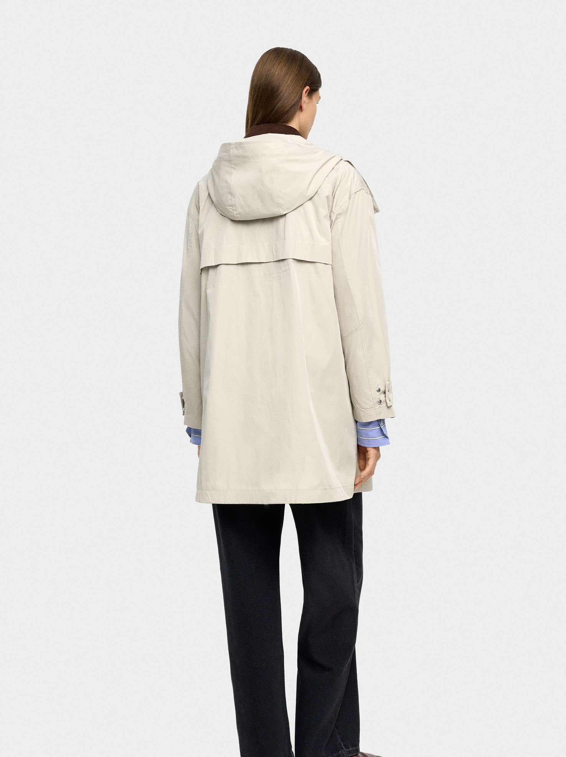 Light parka with hood image number 4.0