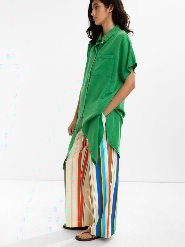 100% lyocell shirt dress