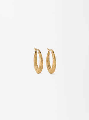Gold Hoops Earrings- Stainless Steel