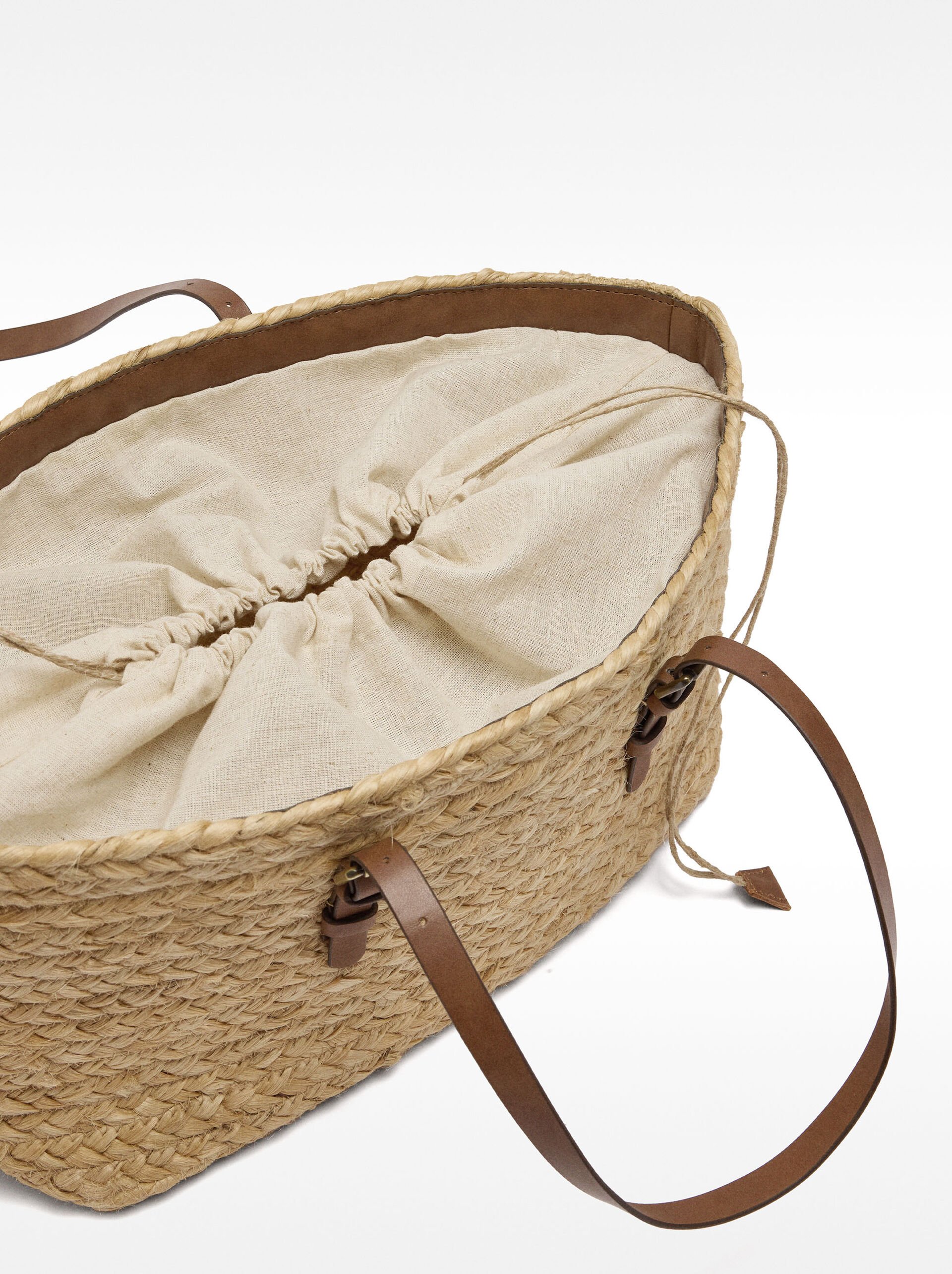Jute shopper bag L image number 2.0