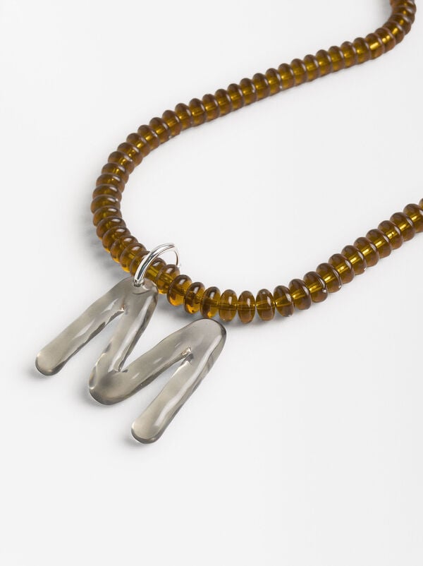 Long transparent necklace