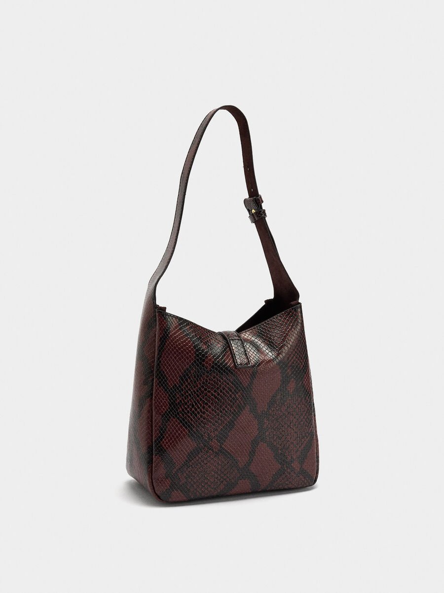 Shoulder bag printed animal