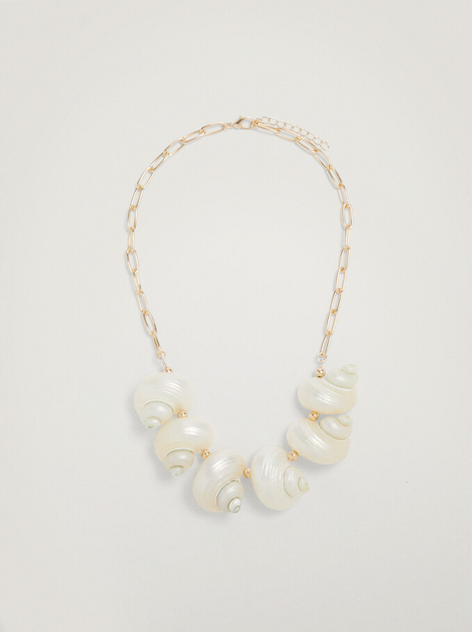 Necklace With Shells, Golden, hi-res