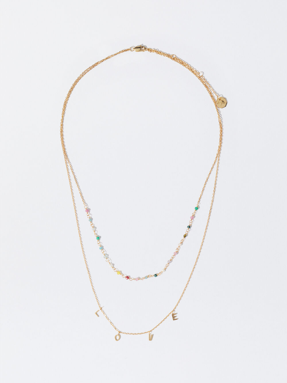 925 Silver Necklace With Multicolor