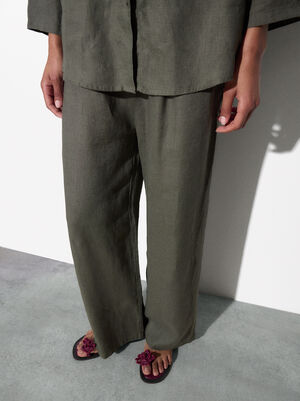 Pantaloni Lino image number 2.0