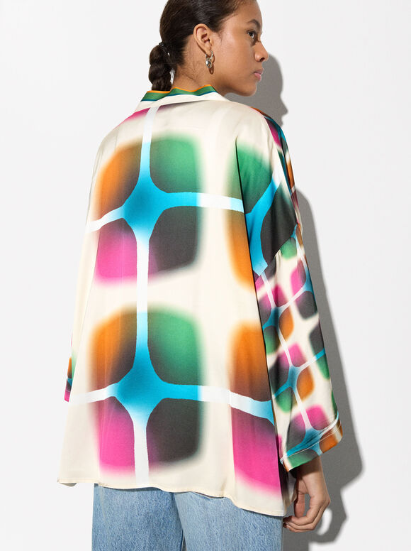 Kimono Imprimé, Multicolore, hi-res