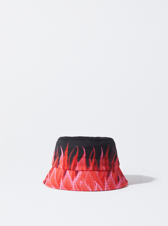 Online Exclusive - Printed Bucket Hat, Multicolor, hi-res