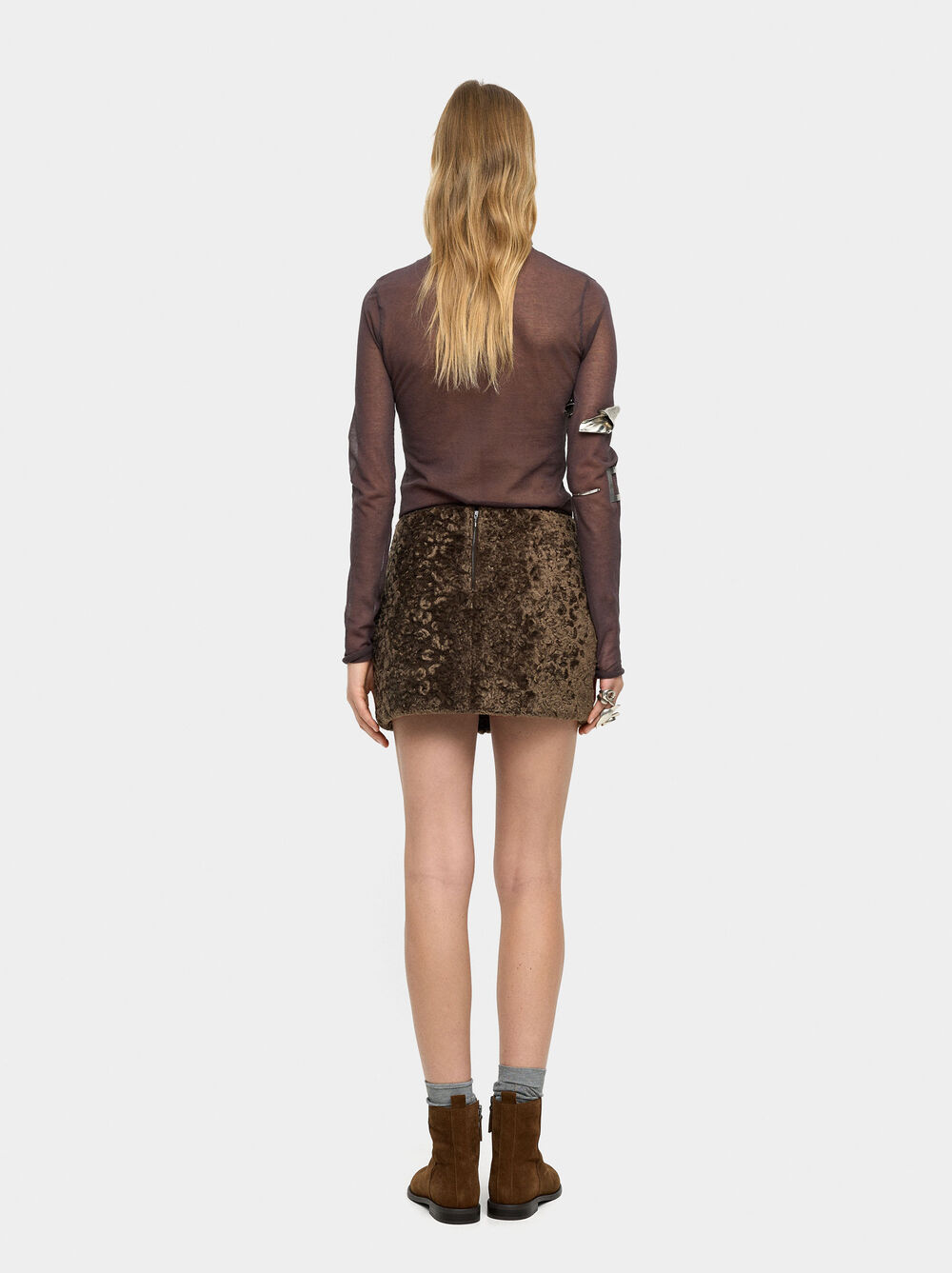 Gonna corta con texture