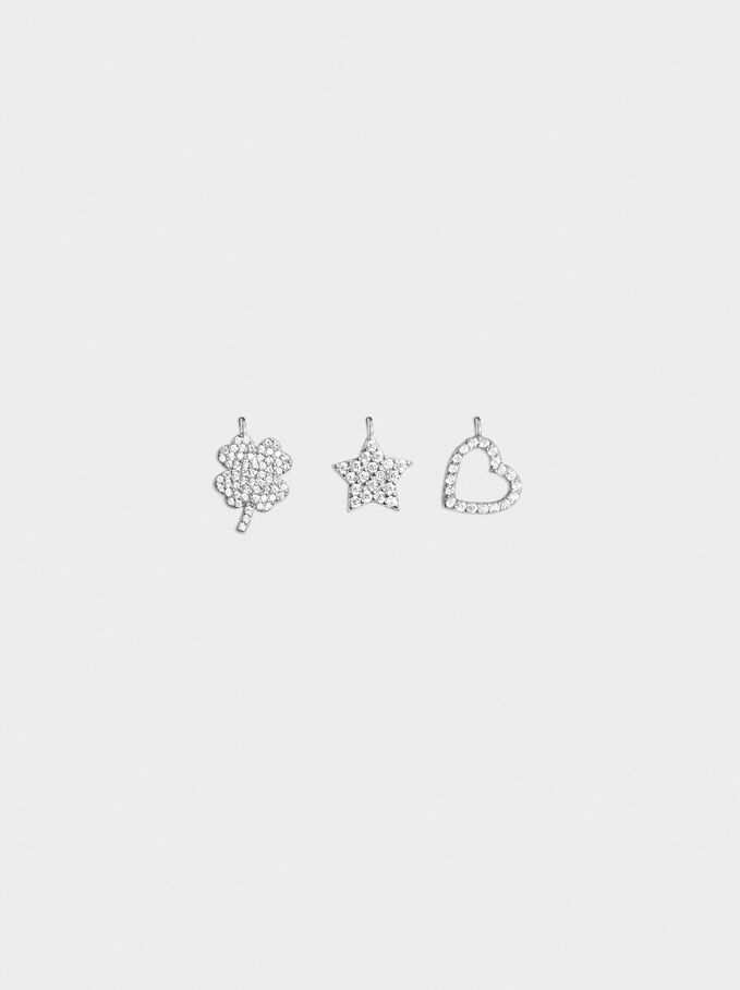 925 Silver Customizable Silver Necklace With Zirconia, Silver, hi-res