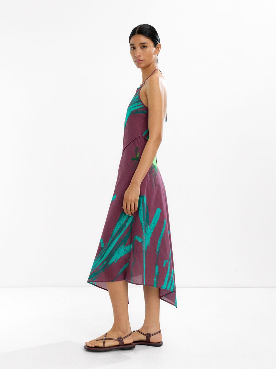 100% cotton printed dress