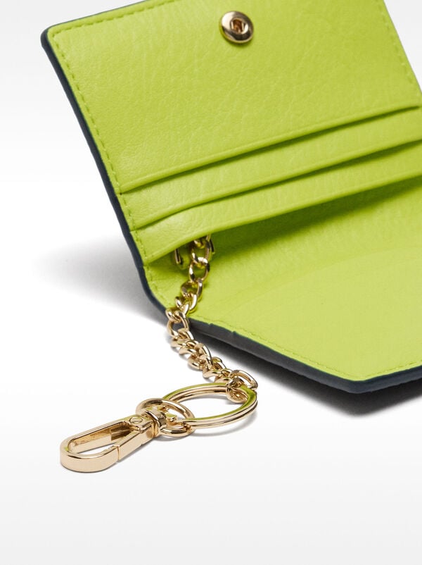 Card holder with keychain