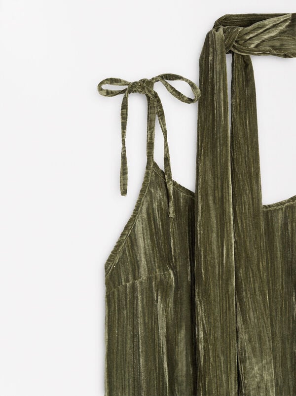 Velvet strappy dress