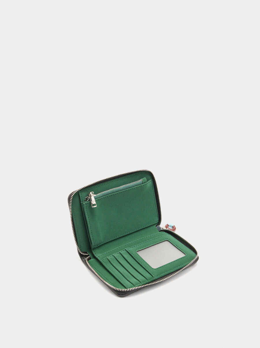 Cartera de punto jacquard