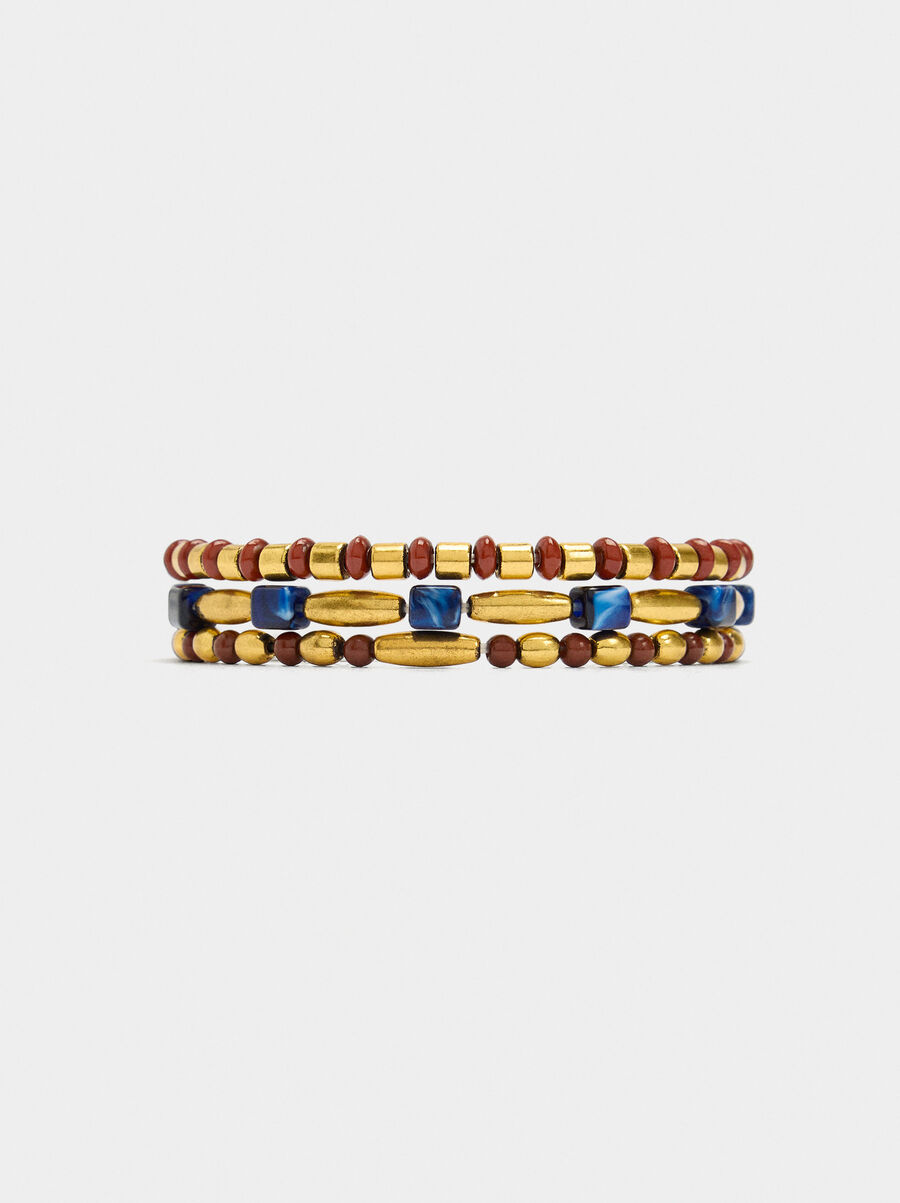 Set of elastic bracelets