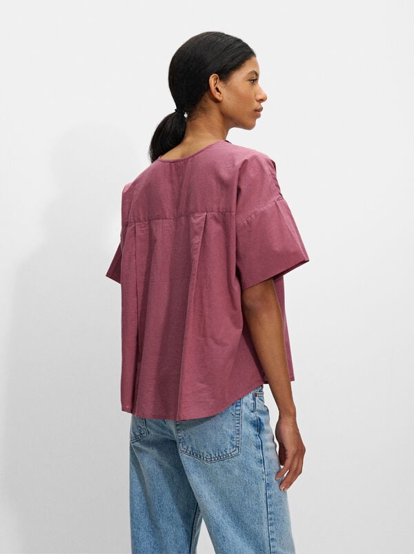 Blouse with 100% cotton