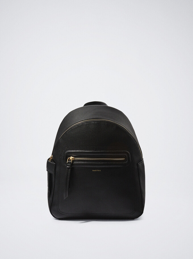 Backpack With Detachable Coin Purse, Black, hi-res