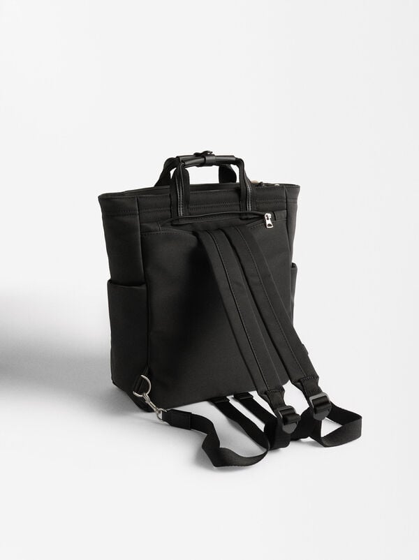 Nylon-effect backpack for 13" laptop
