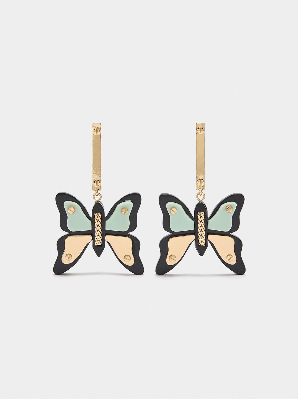 Resin butterfly earrings