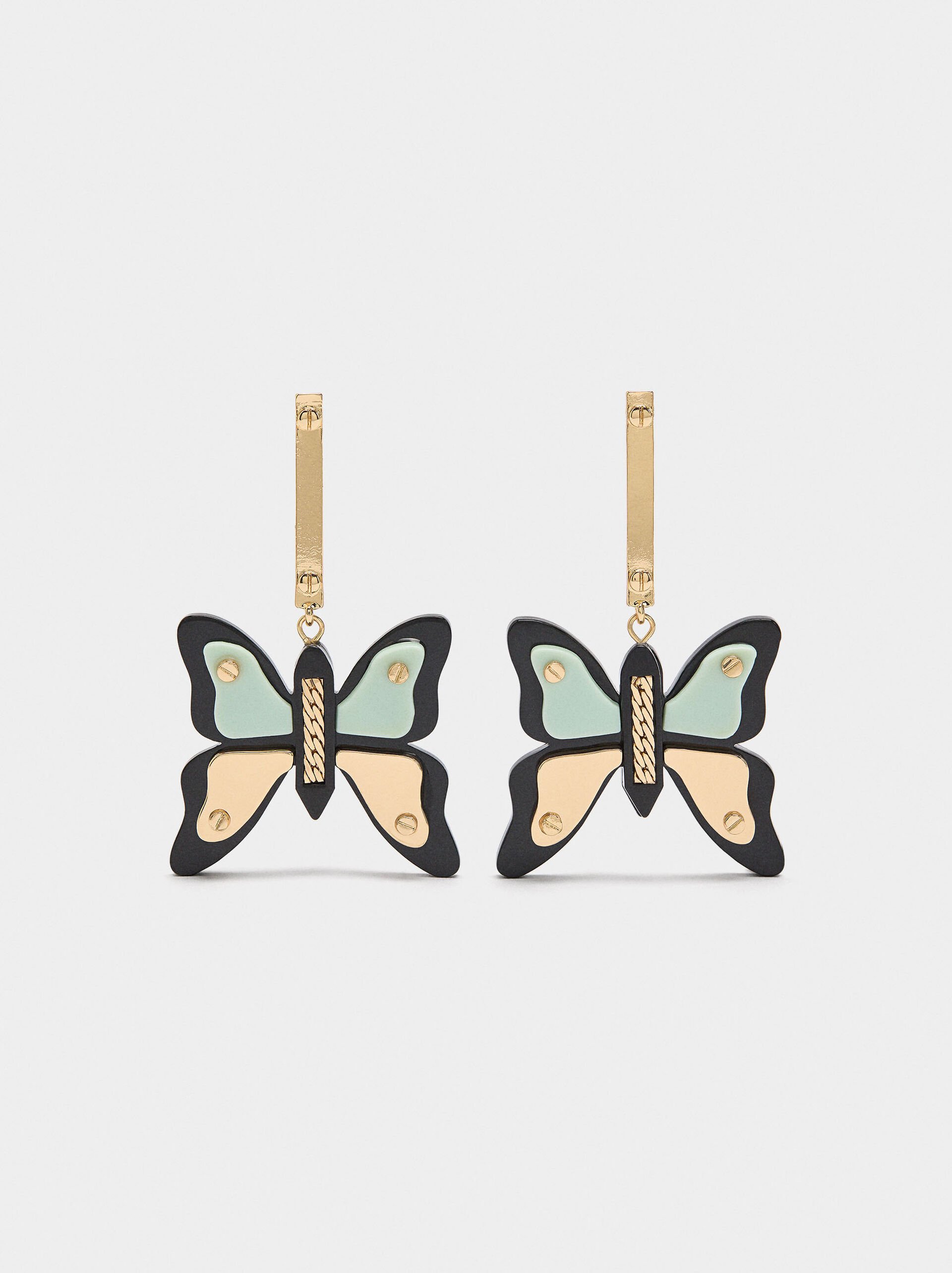 Resin butterfly earrings image number 0.0