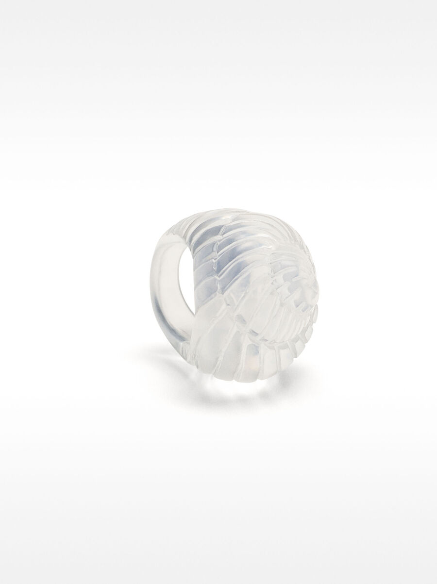 Bague maxi coquillage en spirale