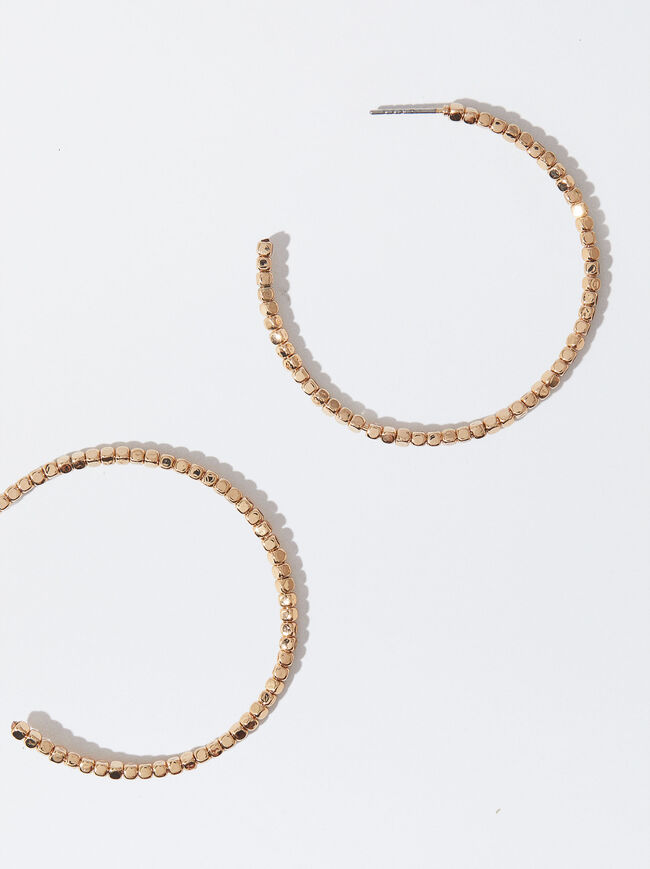 Gold-Toned Hoop Earrings image number 1.0