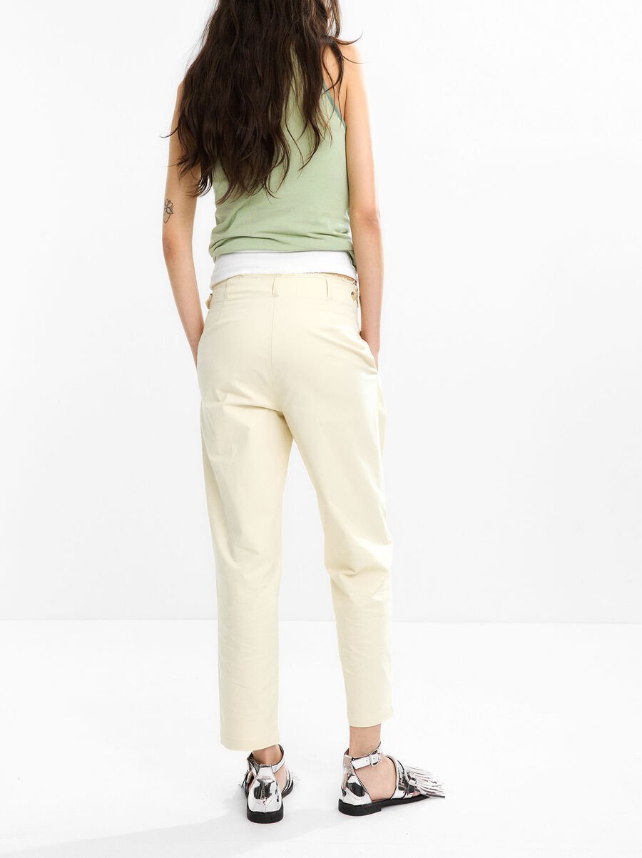 Pantalón plisado 100% algodón