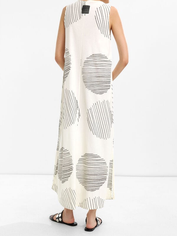 Long printed dress