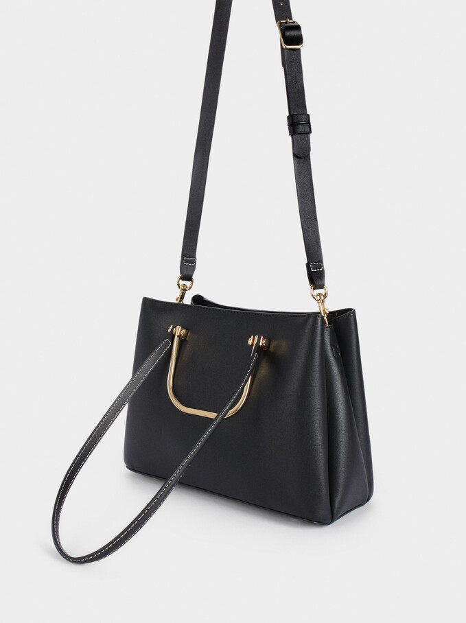 Shopper Bag With Multi-Way Handles, , hi-res