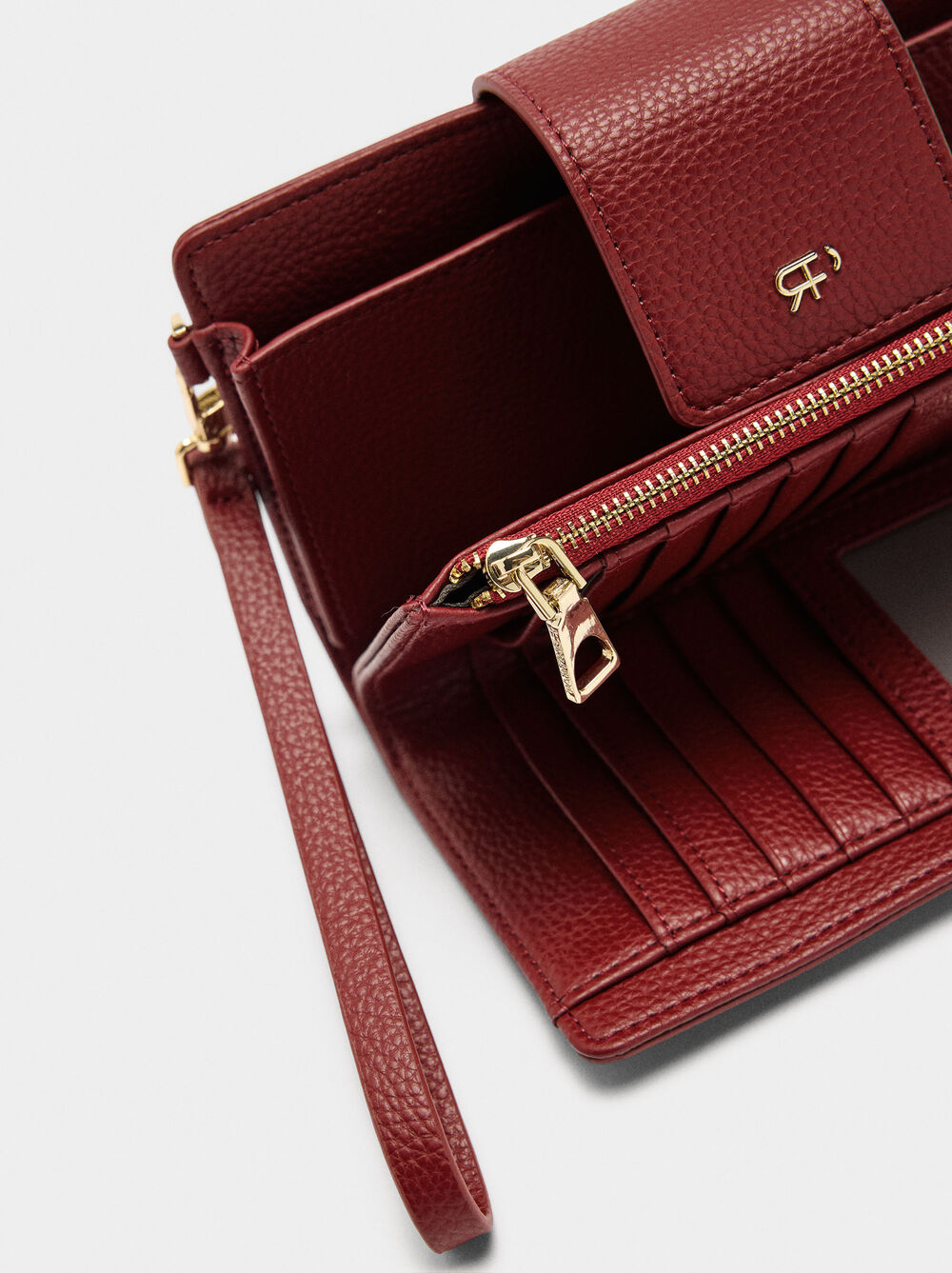 Wallet with cell phone pocket