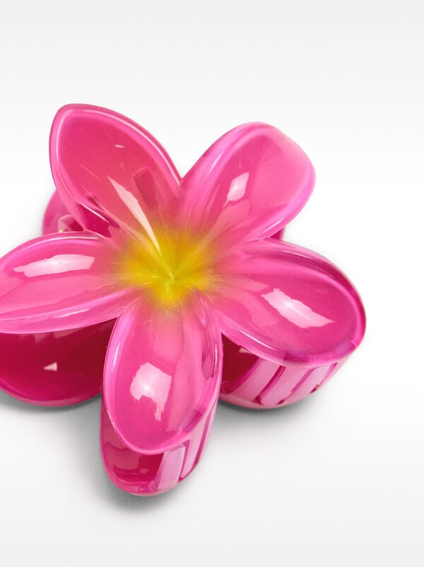 Haarklammer mit Blumenmuster