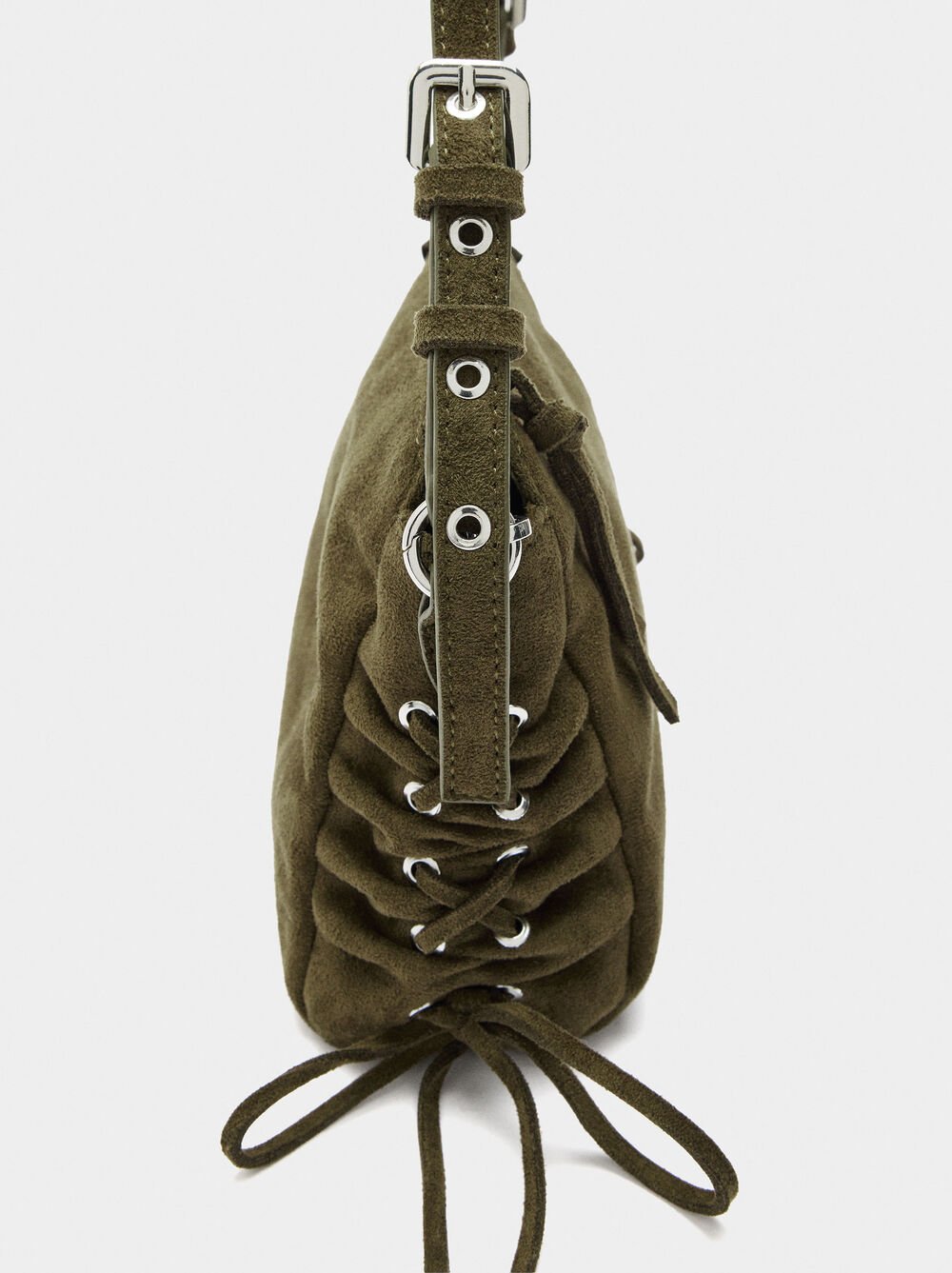 Shoulder bag with leather effect