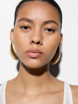 Golden Shell Earrings image number 2.0