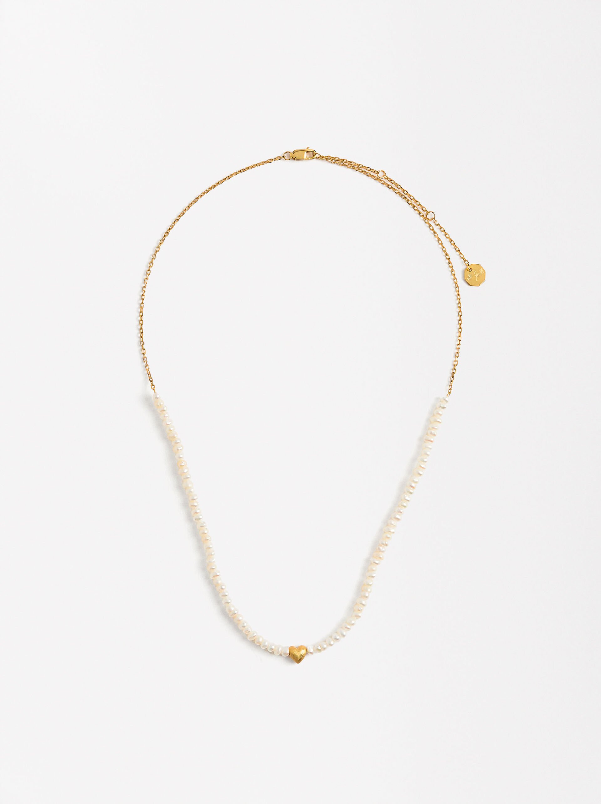 Necklace with freshwater pearls - 925 sterling silver image number 1.0