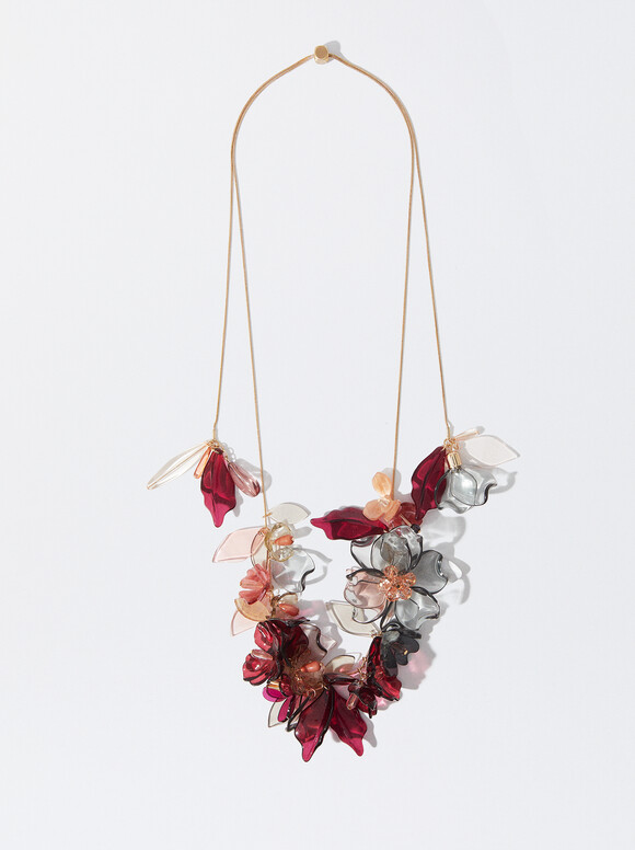 Collier Multicolore Avec Résine, Multicolore, hi-res