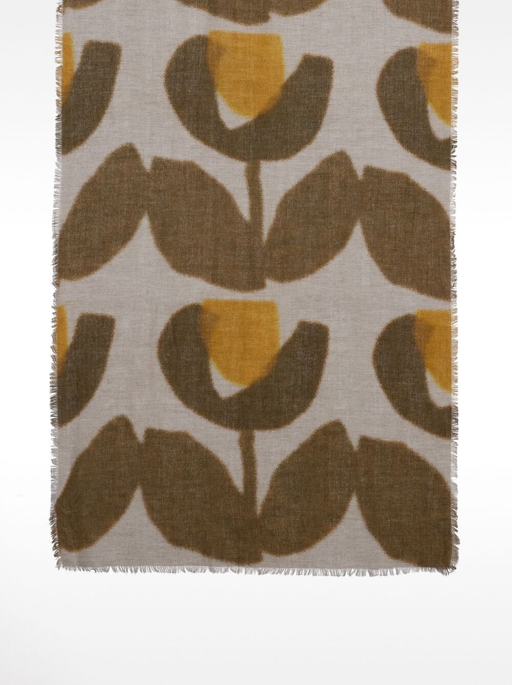 Floral patterned cotton scarf