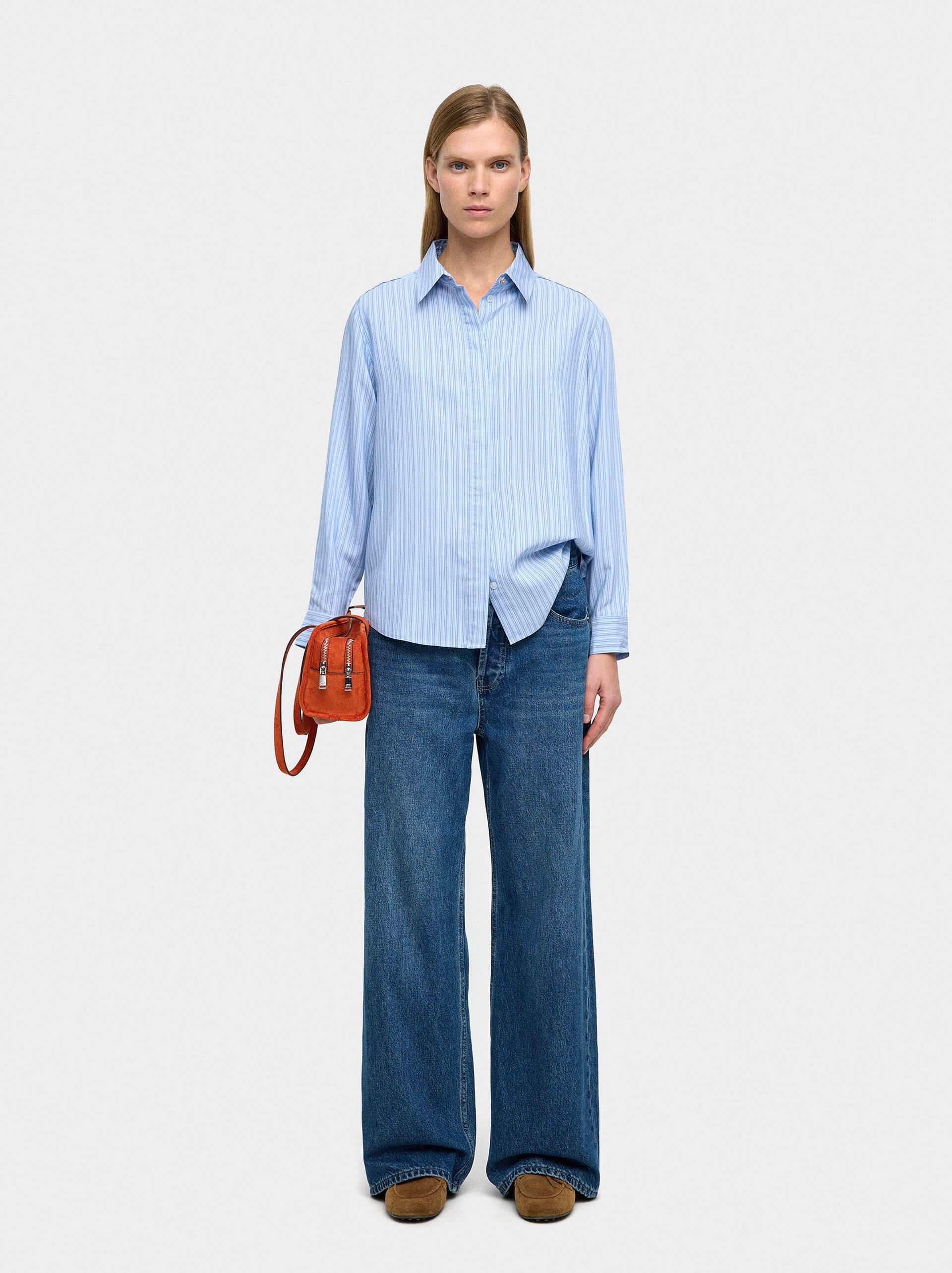 Shirt with pinstripe image number 0.0
