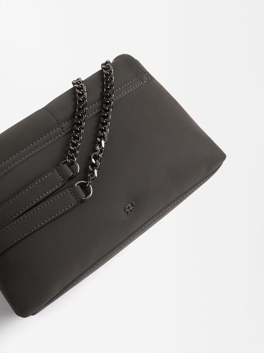 Sac à épaule effet velours