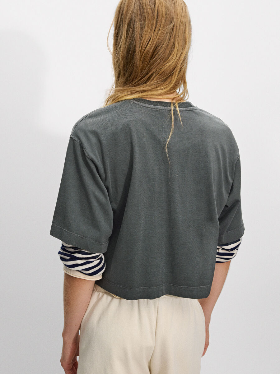 Cotton t-shirt with pocket