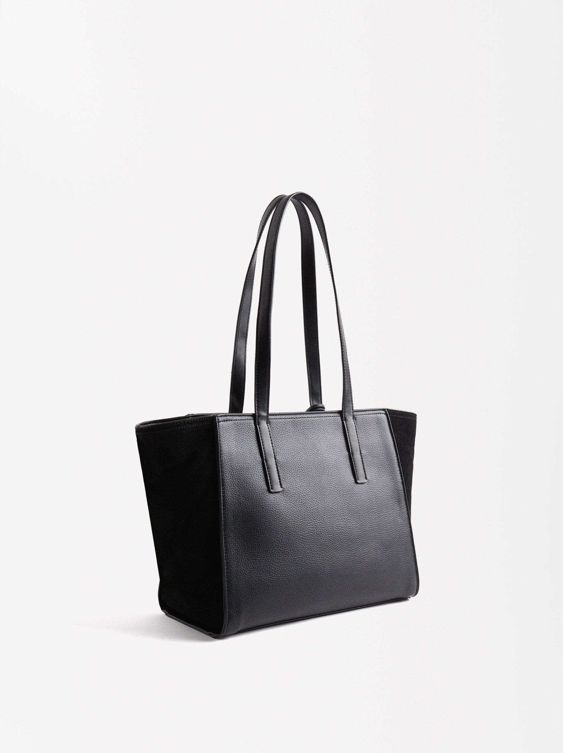 Shopper-Tasche mit Leder image number 3.0