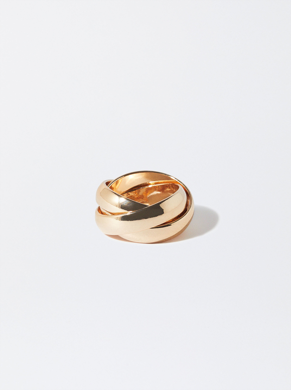 Goldgeflochtener Ring, , hi-res