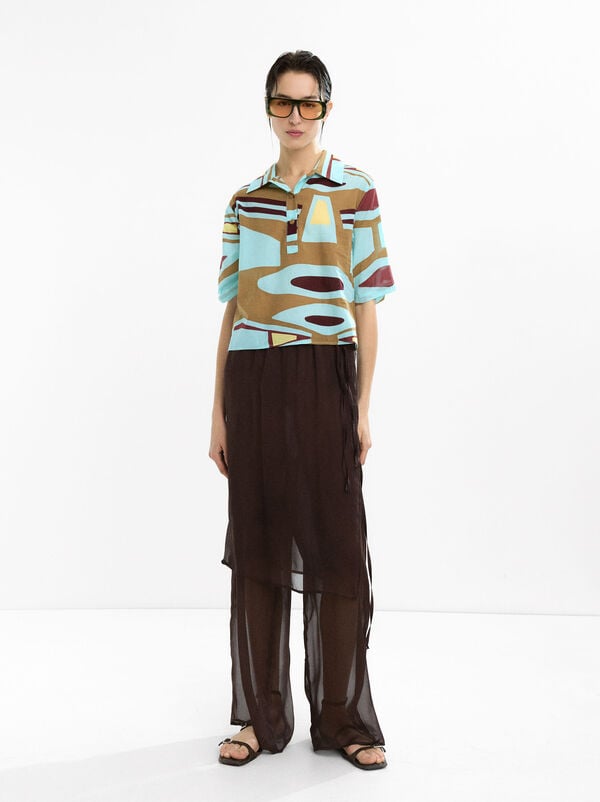100% cotton printed shirt