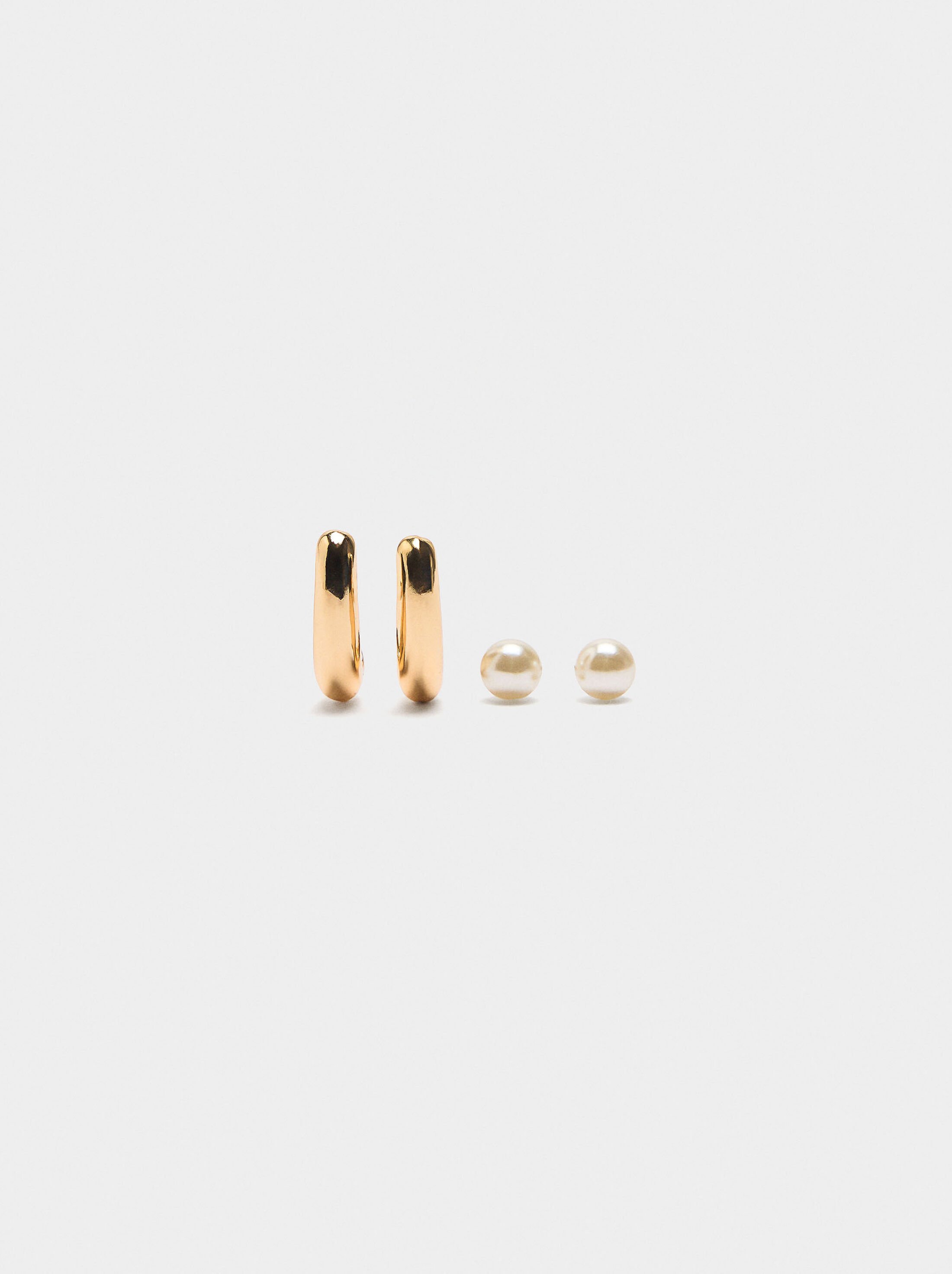 Conjunt d'arracades de perles image number 0.0