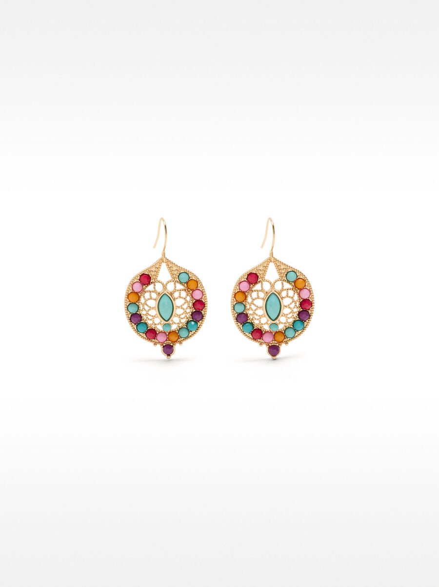 Pendientes con abalorios