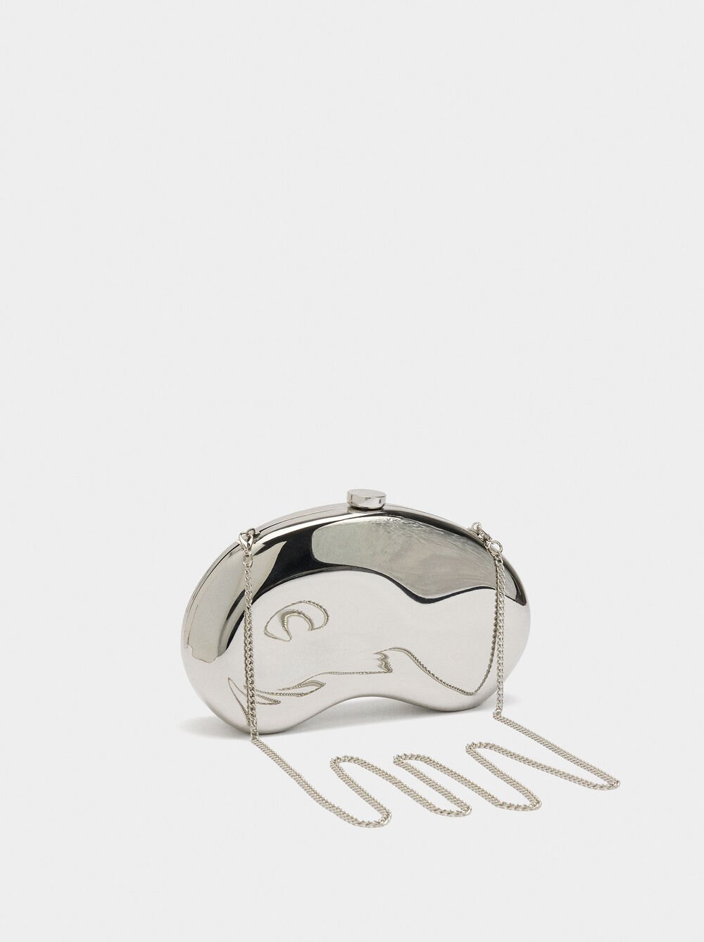 Metallic party clutch