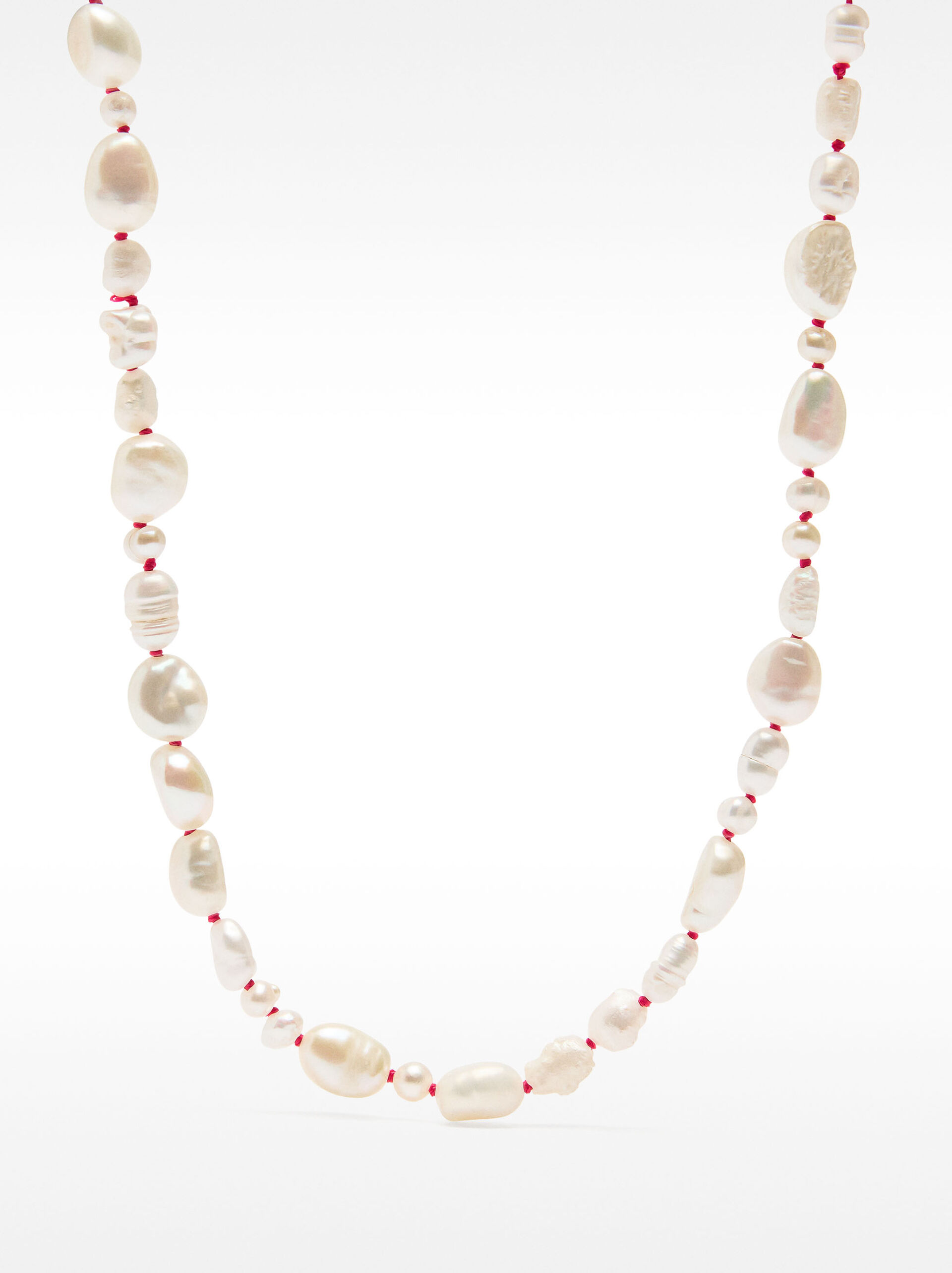 Collana con perle d'acqua dolce - argento sterling 925 image number 3.0